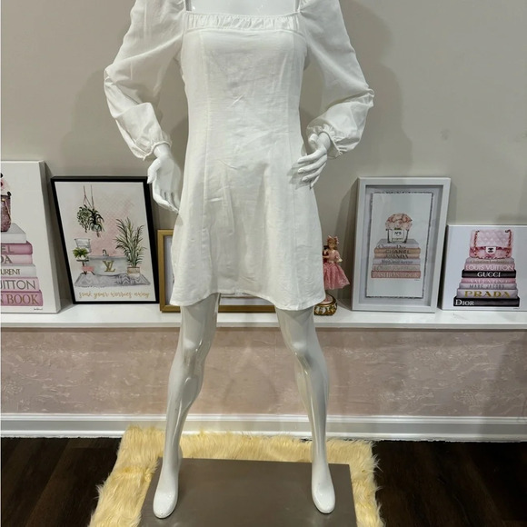 NWOT Free People linen and cotton combo mini dress size small - Picture 1 of 7